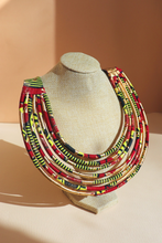 Charger l'image dans la galerie, Collier pagne wax femme or shayza afrikrea etsy