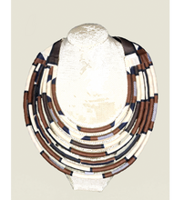 Charger l'image dans la galerie, Collier SANDAGA - Multi-Rangs Rigide - Tissu Pagne Wax | Collection Rosélie